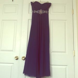 ⭐️ SALE⭐️ Blue strapless bridesmaid dress